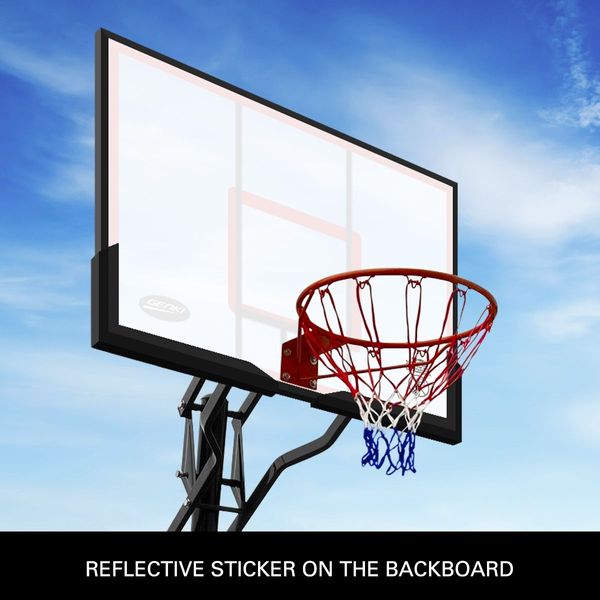 Genki Adjustable 2.3-3.05m Portable Basketball Hoop Stand System Backboard Rim