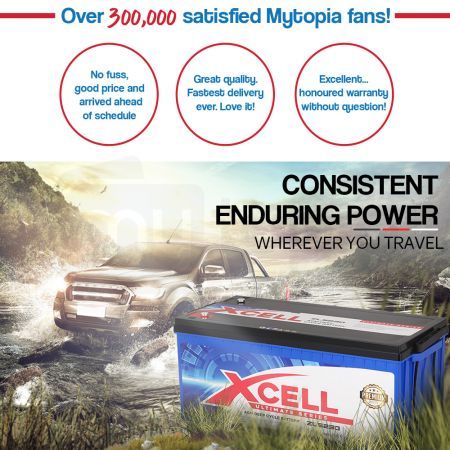 X-Cell 230Ah AGM Battery Deep Cycle 12v Marine Solar Camping Volt Glass 4WD SLA