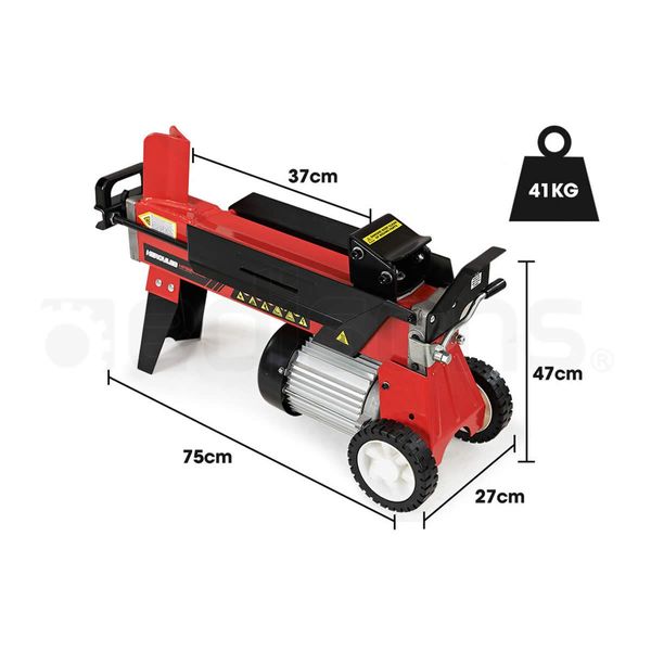 BAUMR-AG 6 Ton Log Splitter Electric Wood Hydraulic Firewood 6T Small Machine