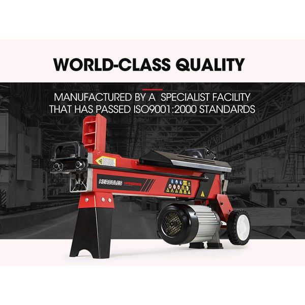 BAUMR-AG 9 Ton Log Splitter Electric Wood Hydraulic Firewood 9T Small Machine