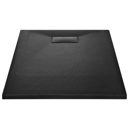 Shower Base Tray SMC Black 100x80 cm