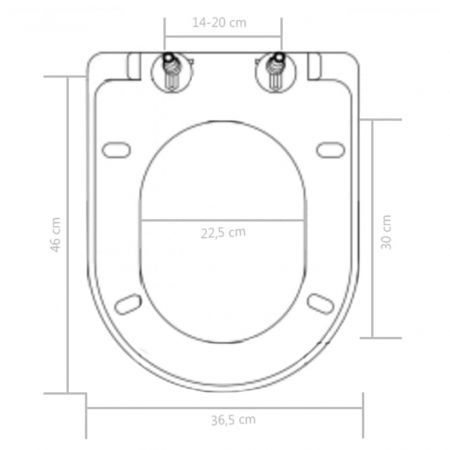 Soft-close Toilet Seat with Quick-release Design Black