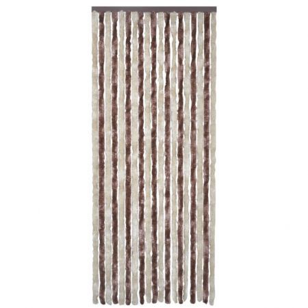 Insect Curtain Beige and Light Brown 90x220 cm Chenille