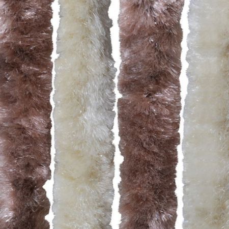 Insect Curtain Beige and Light Brown 90x220 cm Chenille