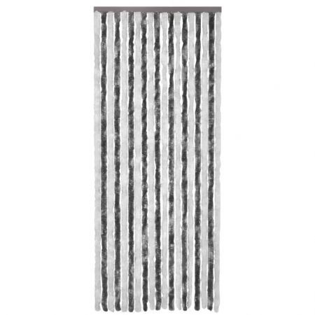 Insect Curtain Grey and White 90x220 cm Chenille