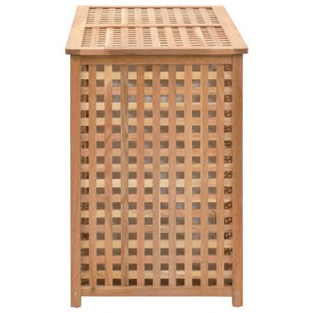 Laundry Bin 87.5x46x67 cm Solid Walnut Wood