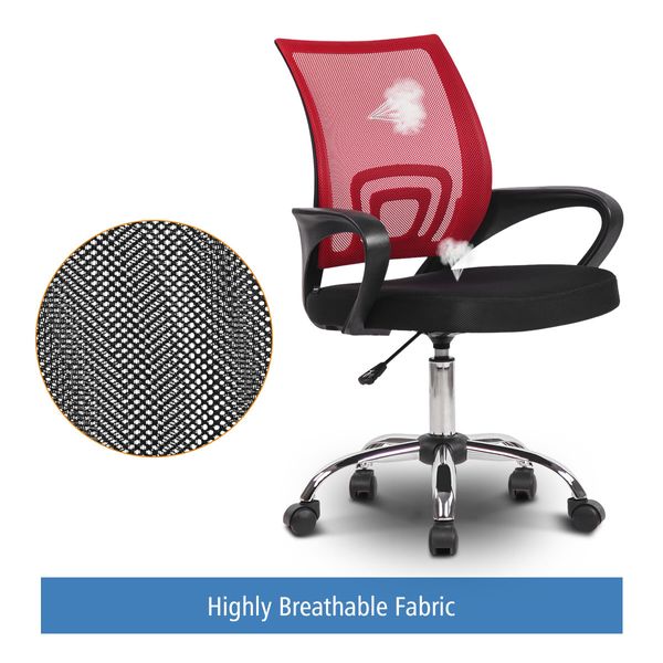 Ergonomic Mesh Office Chair Executive Computer Work Armchair Red 