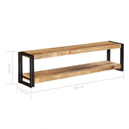 TV Cabinet 150x30x40 cm Solid Mango Wood