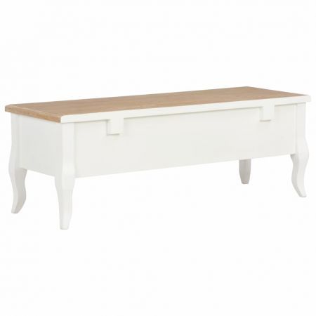 TV Cabinet White 100x35x35 cm Wood