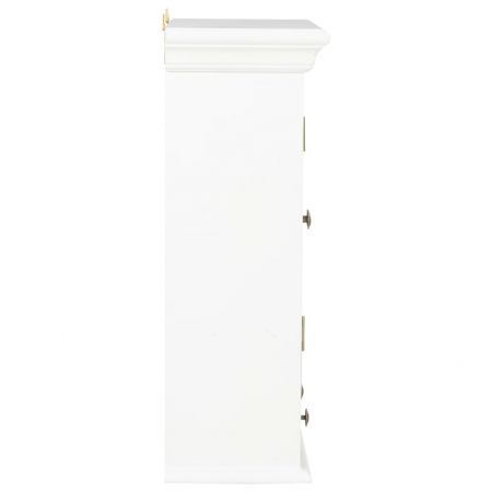 Wall Cabinet White 49x22x59 cm Solid Wood