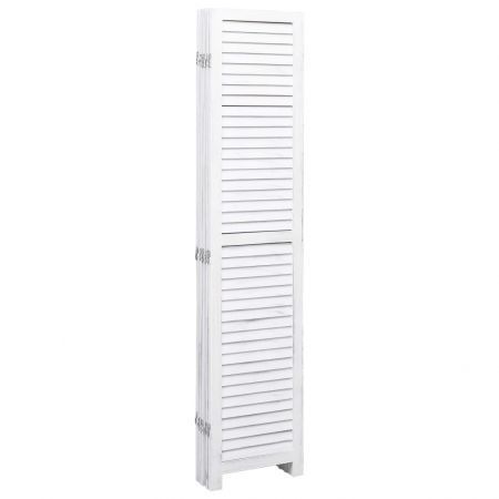 5-Panel Room Divider White 175x165 cm Wood