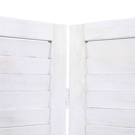 5-Panel Room Divider White 175x165 cm Wood