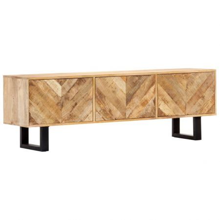 TV Cabinet 140x30x45 cm Solid Mango Wood