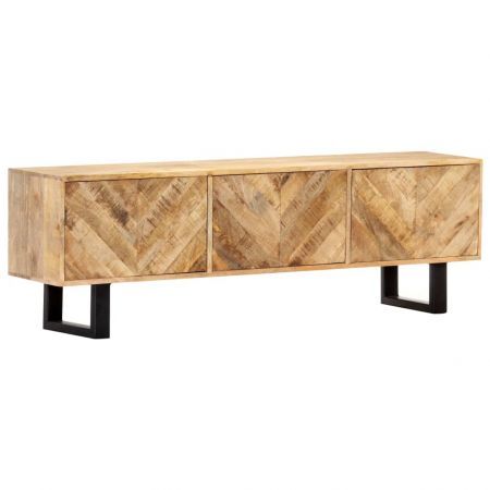 TV Cabinet 140x30x45 cm Solid Mango Wood