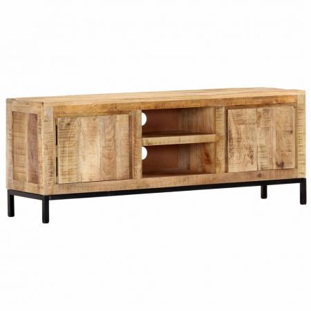 TV Cabinet 118x30x45 cm Solid Mango Wood