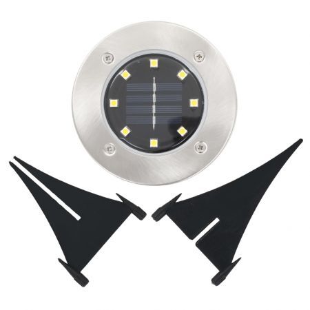 Solar Ground Lights 8 pcs LED Lights White