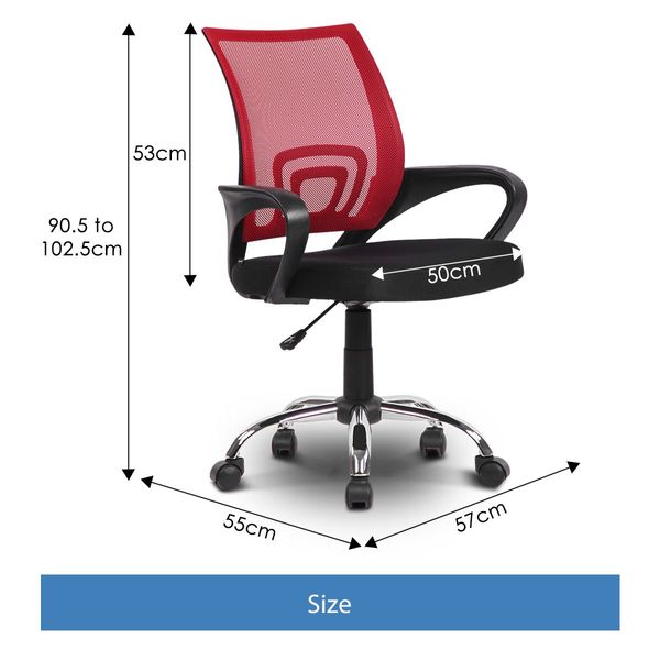 Ergonomic Mesh Office Chair Executive Computer Work Armchair Red 