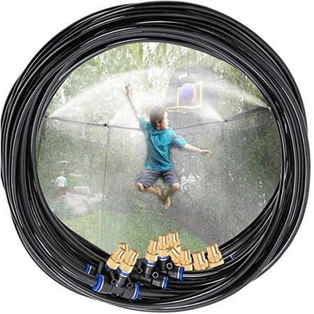 Trampoline Sprinkler Spray Fun for Kids Yard Outside 15mm*12Nozzles