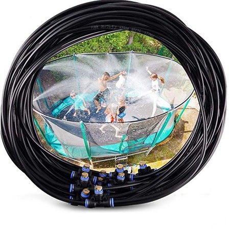 Trampoline Sprinkler Spray Fun for Kids Yard Outside 15mm*12Nozzles