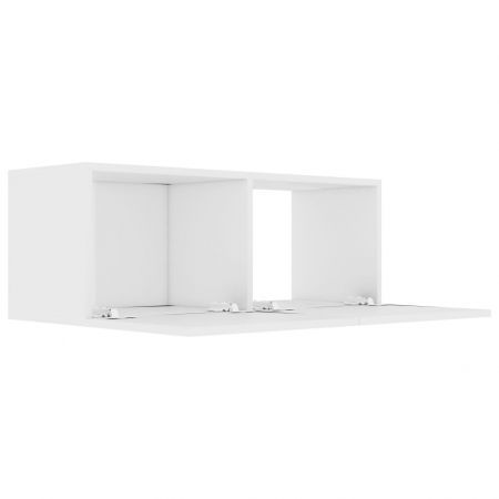 TV Cabinet White 80x30x30 cm Chipboard