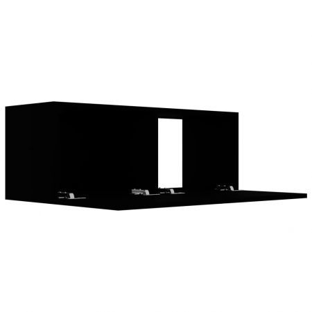 TV Cabinet Black 80x30x30 cm Chipboard