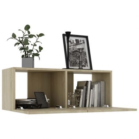 TV Cabinet Sonoma Oak 80x30x30 cm Chipboard