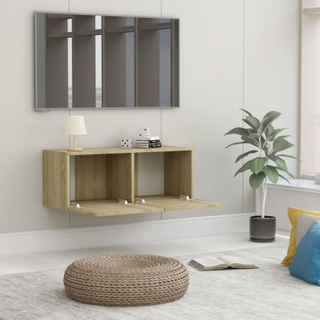 TV Cabinet Sonoma Oak 80x30x30 cm Chipboard