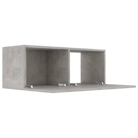 TV Cabinet Concrete Grey 80x30x30 cm Chipboard