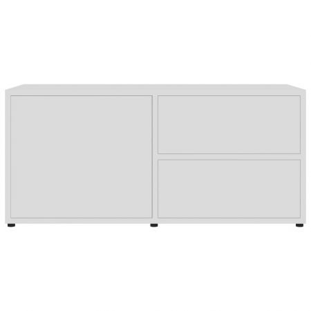 TV Cabinet White 80x34x36 cm Chipboard