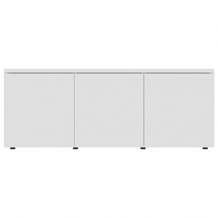 TV Cabinet White 80x34x30 cm Chipboard