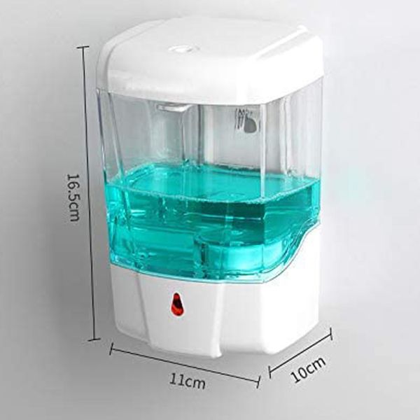 700ML Touchless Automatic Induction Soap Dispenser, Wall-Mounted Automatic Induction Sterilization