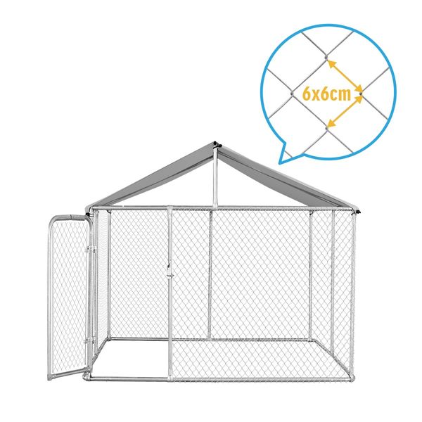 Dog Kennel Pet Chicken Enclosure Rabbit Runs Playpen Animal Outdoor Fence Waterproof Fabric Cover 3x3x2.32m