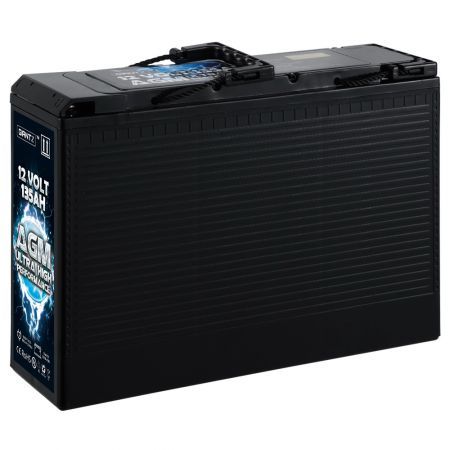 Giantz AGM Deep Cycle Battery 12V 135Ah Portable 4WD Sealed Marine Solar Slim