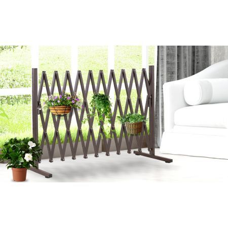 Expandable Metal Steel Safety Gate Trellis Fence Barrier Traffic Indoor Outdoor