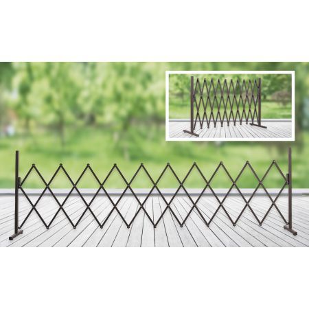 Expandable Metal Steel Safety Gate Trellis Fence Barrier Traffic Indoor Outdoor