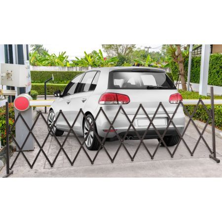 Expandable Metal Steel Safety Gate Trellis Fence Barrier Traffic Indoor Outdoor