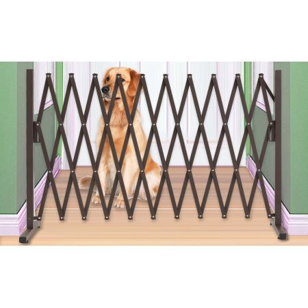 Expandable Metal Steel Safety Gate Trellis Fence Barrier Traffic Indoor Outdoor