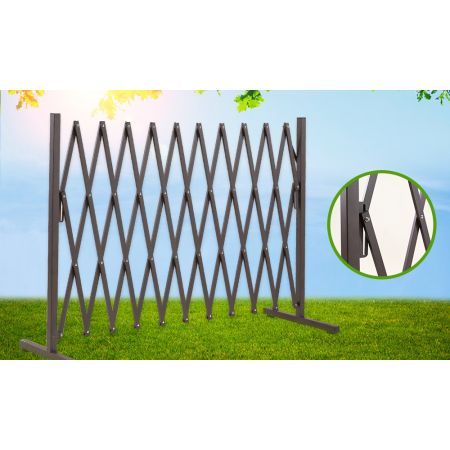 Expandable Metal Steel Safety Gate Trellis Fence Barrier Traffic Indoor Outdoor