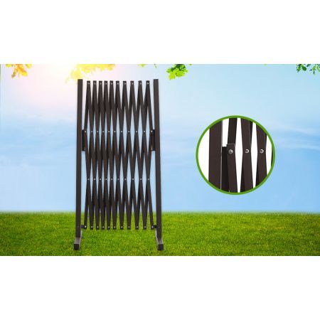 Expandable Metal Steel Safety Gate Trellis Fence Barrier Traffic Indoor Outdoor