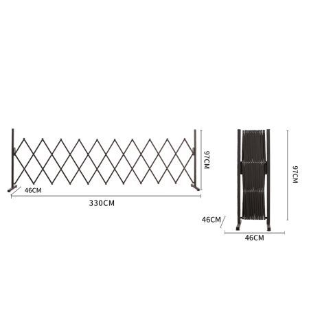 Expandable Metal Steel Safety Gate Trellis Fence Barrier Traffic Indoor Outdoor