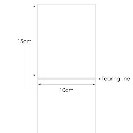 1000x Direct Thermal Label 100x150mm for Zebra TSC SATO DATA MAX printer