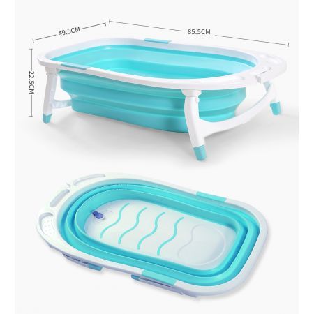 Baby Bath Tub Infant Toddlers Foldable Bathtub Folding Safety Bathing Shower GN