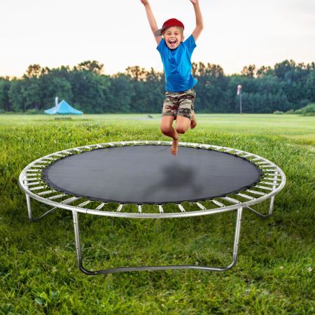 10 FT Kids Trampoline Pad Replacement Mat Reinforced Outdoor Round Spring Cover