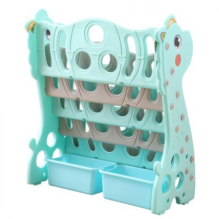 BoPeep Kids Bookshelf Bookcase Magazine Rack Organiser Shelf Children Green