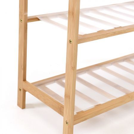 Bamboo Shoe Rack Storage Wooden