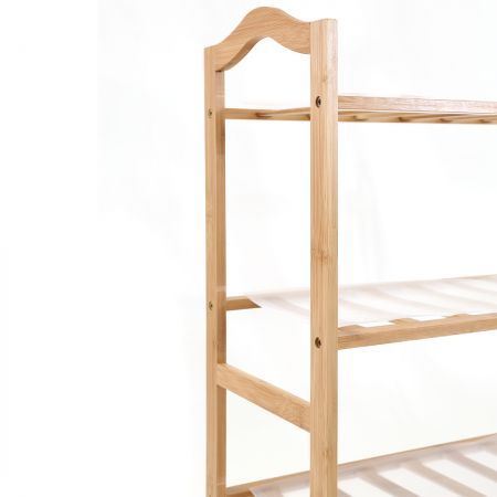 Bamboo Shoe Rack Storage Wooden