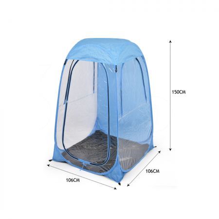 Pop Up Tent Camping Weather Blue