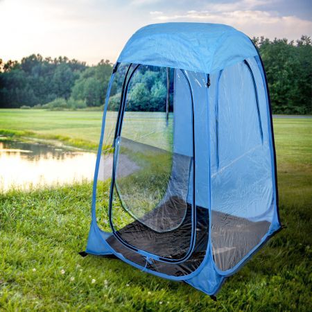 Pop Up Tent Camping Weather Blue