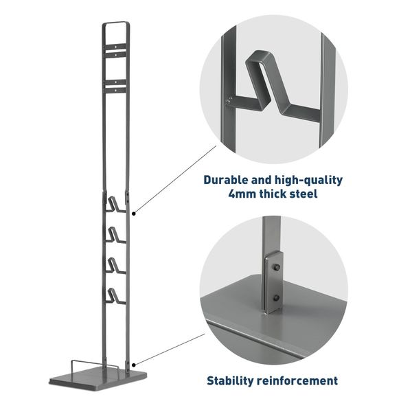 Dyson Vacuum Stand Rack Cleaner Accessories Holder Free Standing V6 V7 V8 V10 V11 V12 V15 Grey