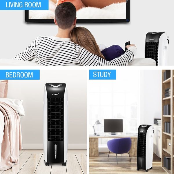 Maxkon 3 In 1 Portable Evaporative Air Cooler Purifier Remote Air Humidifier